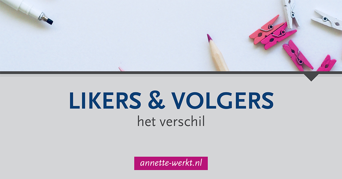 verschil likers volgers