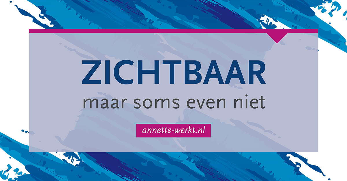 zichtbaar soms niet zichtbaar soms niet