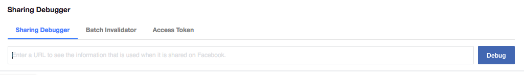 debug tool facebook