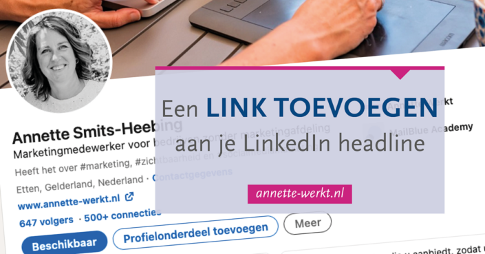 link toevoegen LinkedIn headline link toevoegen LinkedIn headline